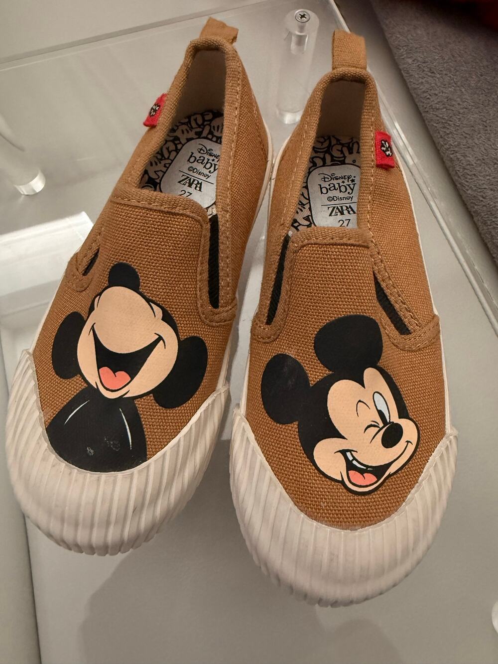 Zara Disney Mickey Mouse Slip on shoes
